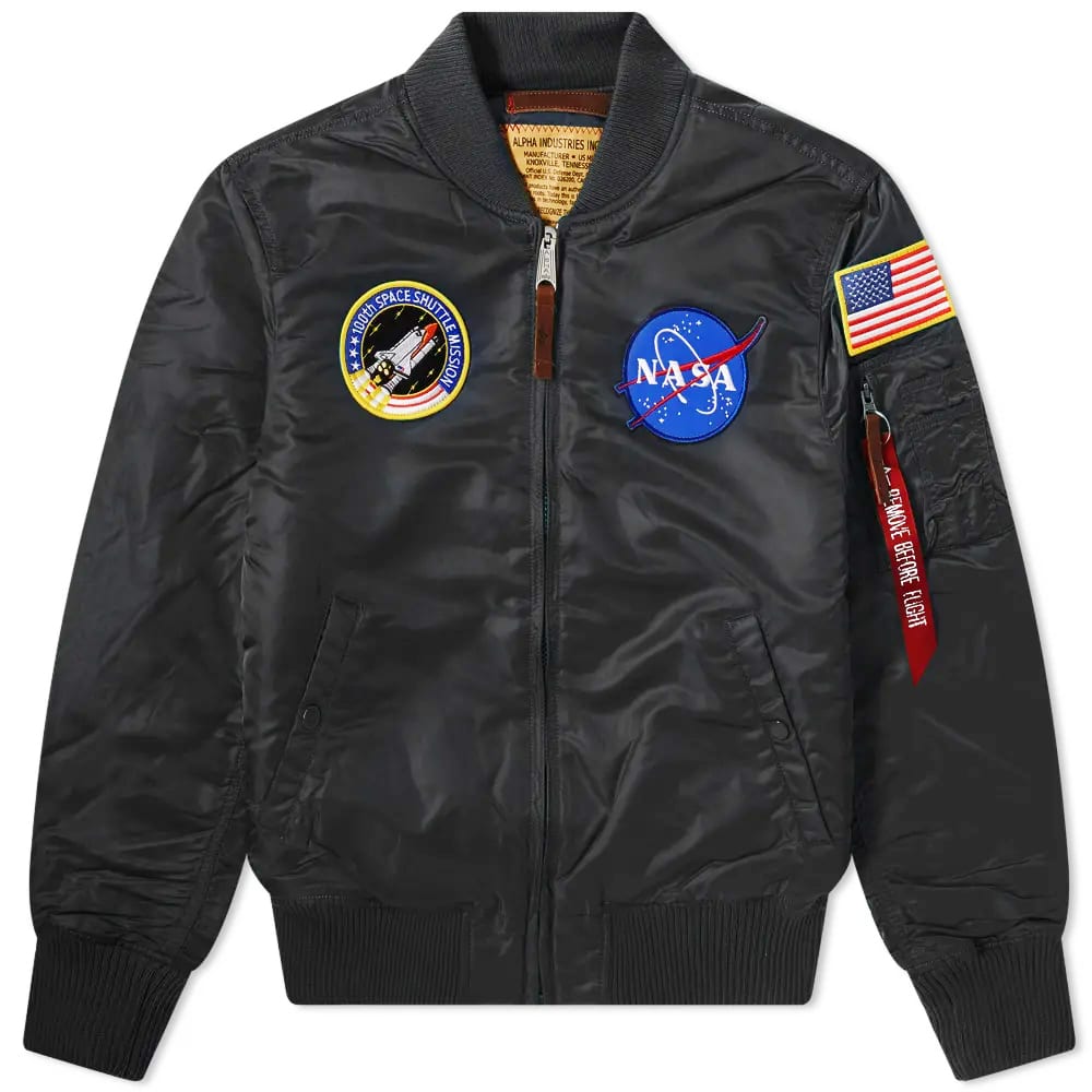 Bomber jakna Alpha Industries MA-1 VF NASA Jacket Črna | 166107-03, 0