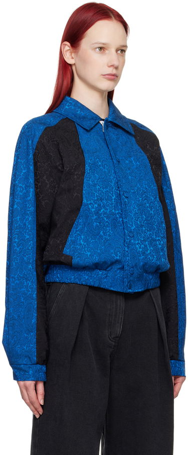 Bomber jakna ADER ERROR Jacquard Button-Up Jacket Modra | BN01SSJK0810BL, 4
