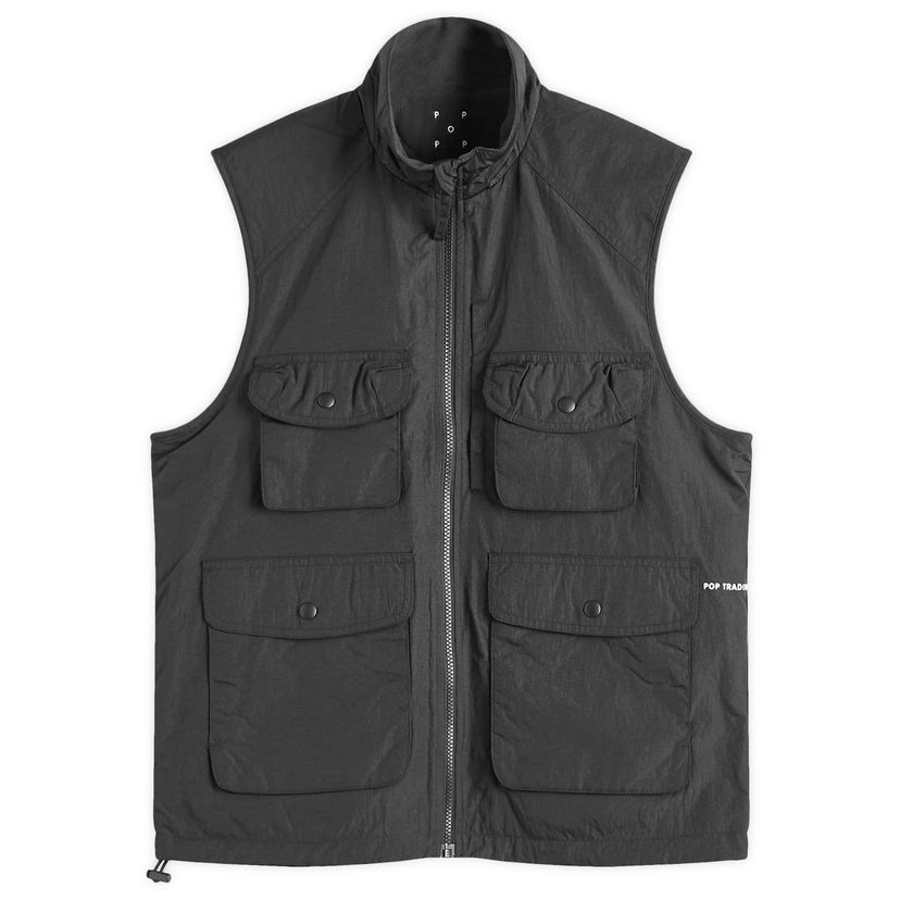 Telovnik Pop Trading Company Reversible Safari Vest, Size Large Črna | POPSS25-03-003