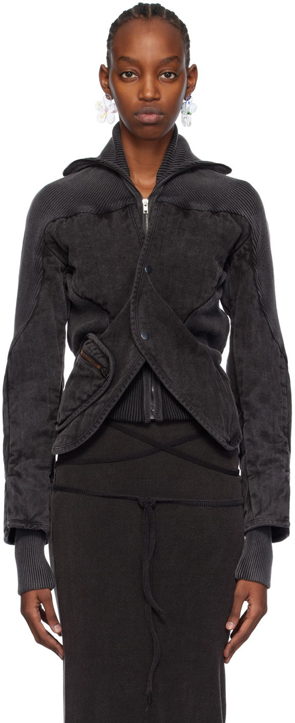 Jakna Ottolinger Ottolinger Silhouette Denim Jacket Črna | 2100302