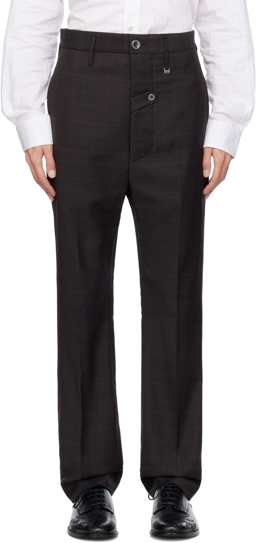 Hlače Vivienne Westwood Pull Down Trousers Rjava | 2F01000D-W00YX-