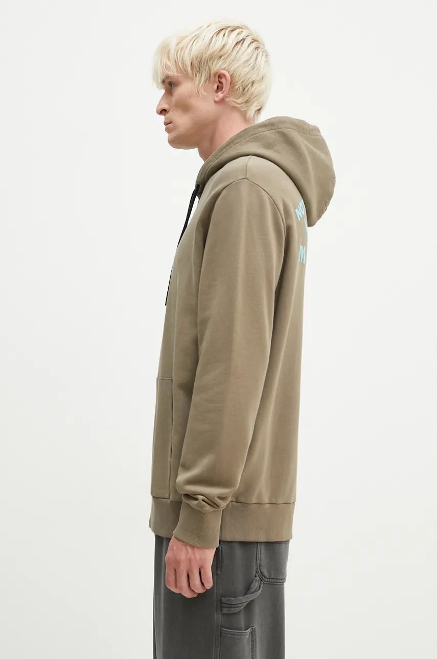 Pulover Marcelo Burlon Hoodie With Print Zelena | CMBB007F24FLE0056E4D, 1