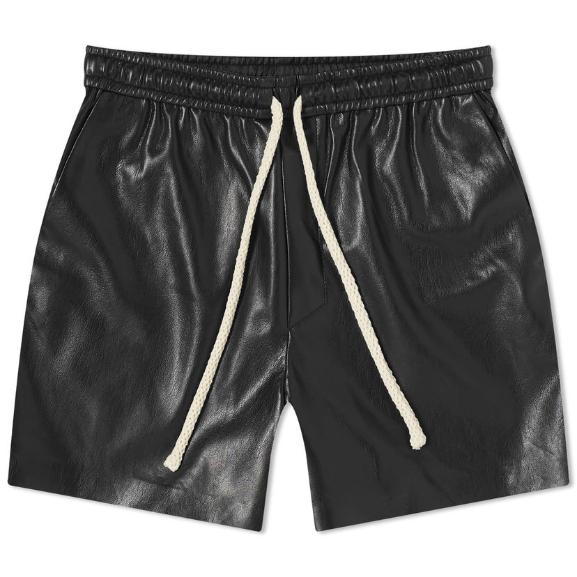 Kratke hlače Nanushka Maurine Leather Look Shorts Črna | NW24RSST00599
