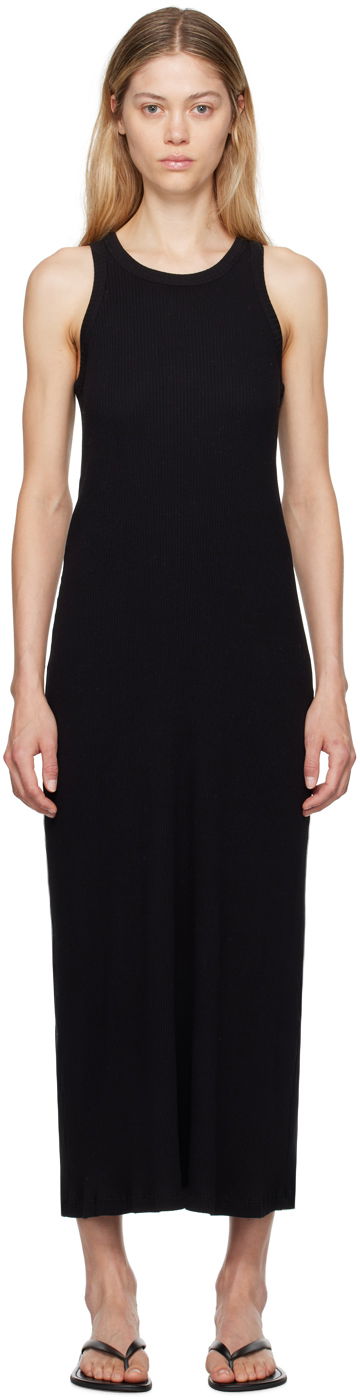 Obleke The Row Sleeveless Maxi Dress Črna | 8172-K581