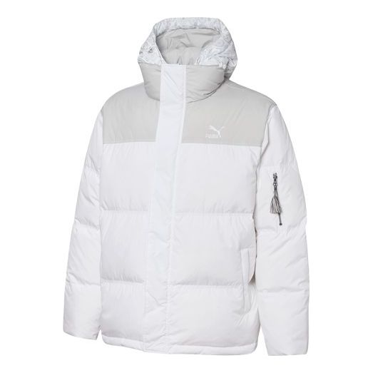 Puhovka Puma Classics Padded Jacket Bela | 534973-02