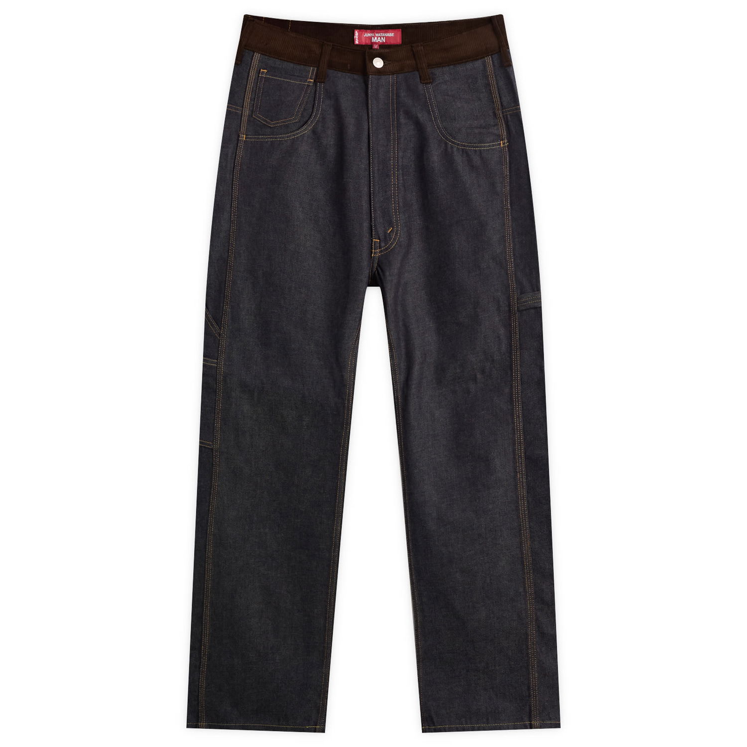 Kavbojke Junya Watanabe Junya Watanabe MAN x Levis Leather Patch Jeans, Size Large Modra | WP-P203-051-1, 1
