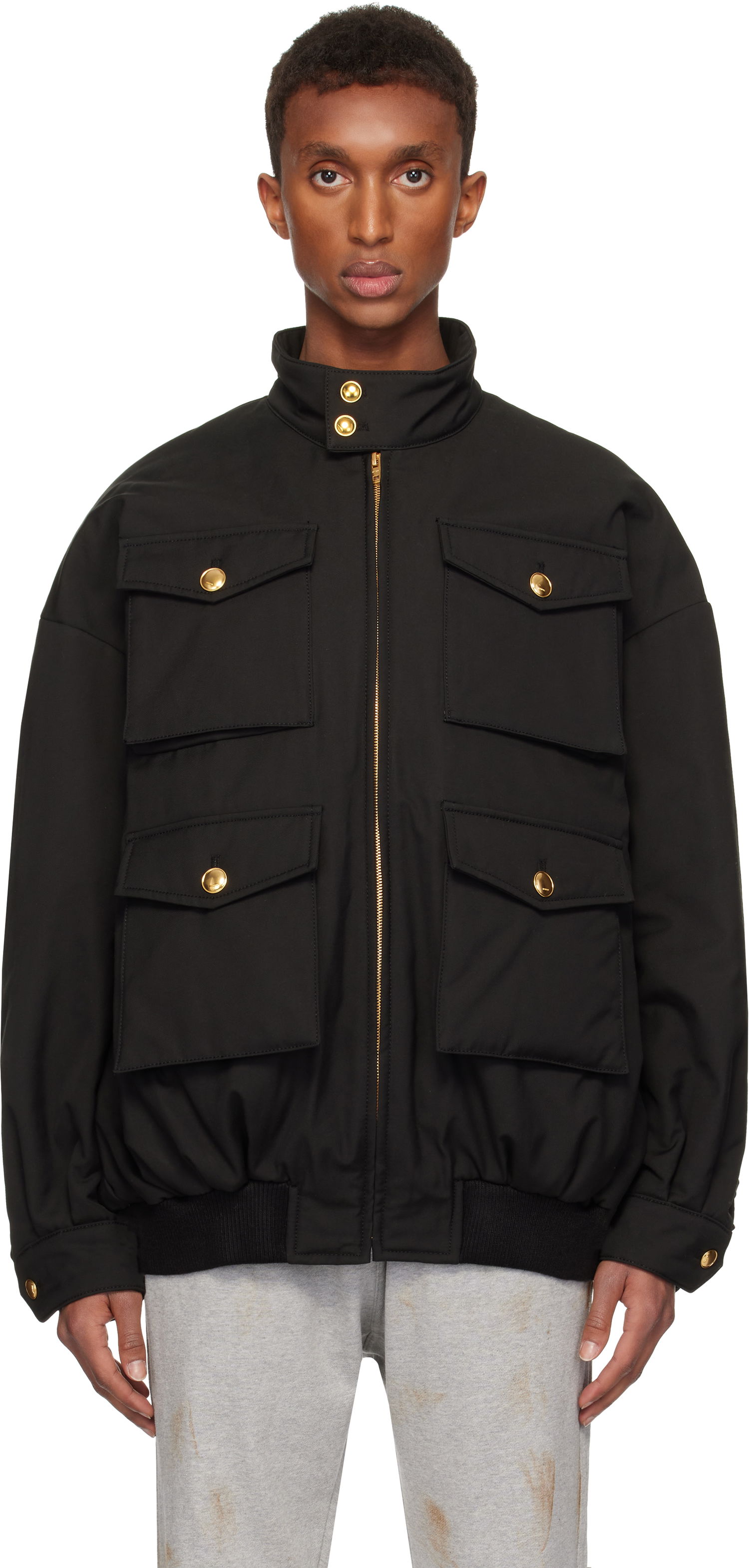 Bomber jakna We11done We11done Multi Pocket Flap Jacket Črna | WD-JP3-24-041-M-BK, 0
