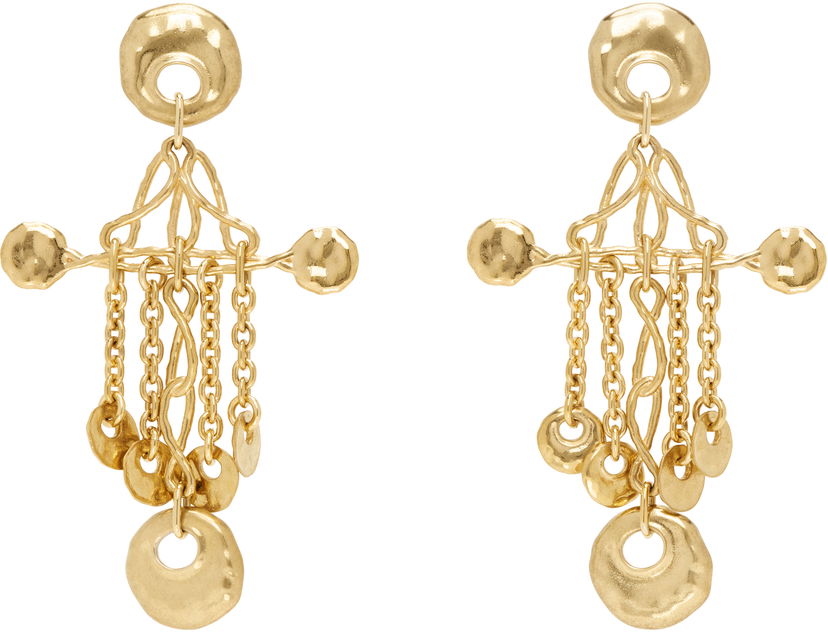 Uhani CHLOÉ Chloé 'The Chloé Eclectic' Gold-Tone Drop Earrings Kovinski | CHC25SFE13CB7