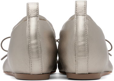 Obleke Simone Rocha Simone Rocha Classic Pleated Ballerina Flats Kovinski | RMP23 0797, 1