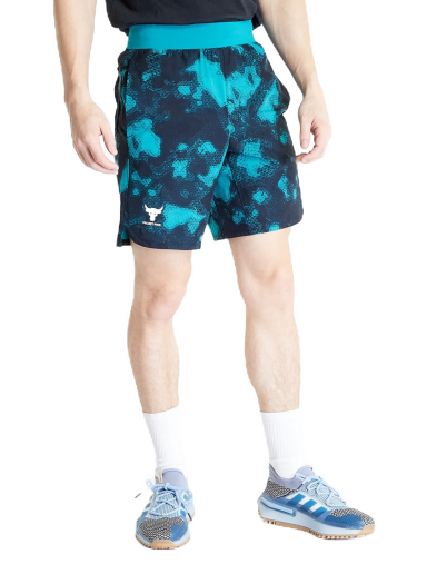 Kratke hlače Under Armour Project Rock Printed Woven Short Coastal Turkizna | 1377438-722