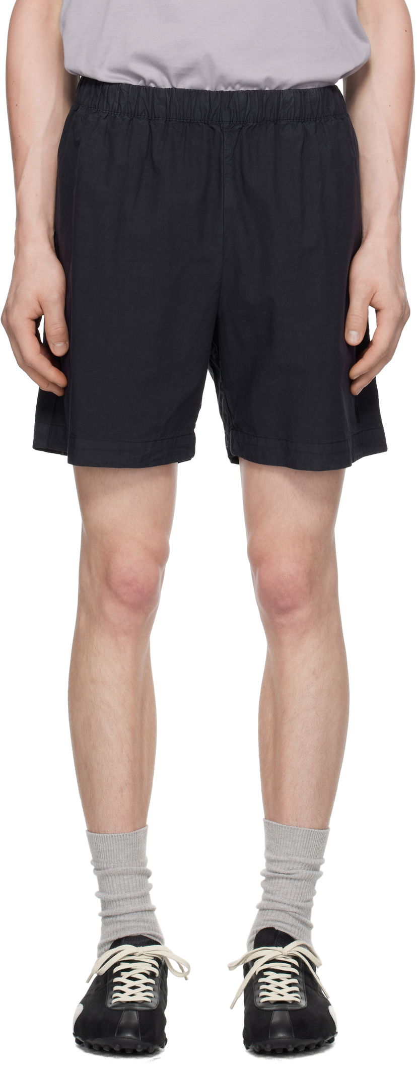 Kratke hlače NORSE PROJECTS Norse Projects Per Cotton Tencel Shorts Črna | N35-0616