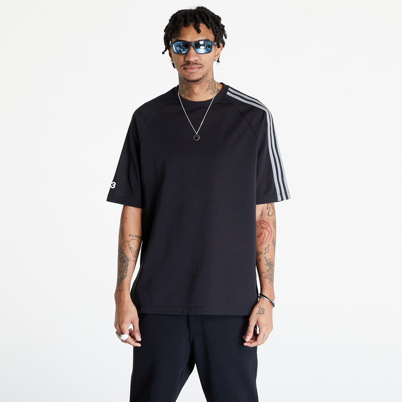 Majica Y-3 3-Stripes Short Sleeve Tee UNISEX Black/ Off White Črna | IR6265