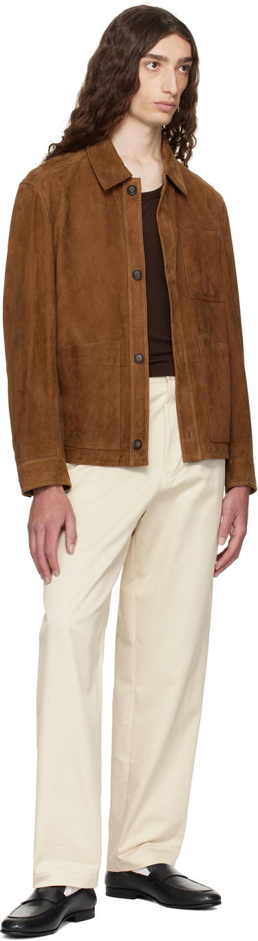 Jakna BOSS Regular-Fit Suede Jacket Rjava | 50543204, 4