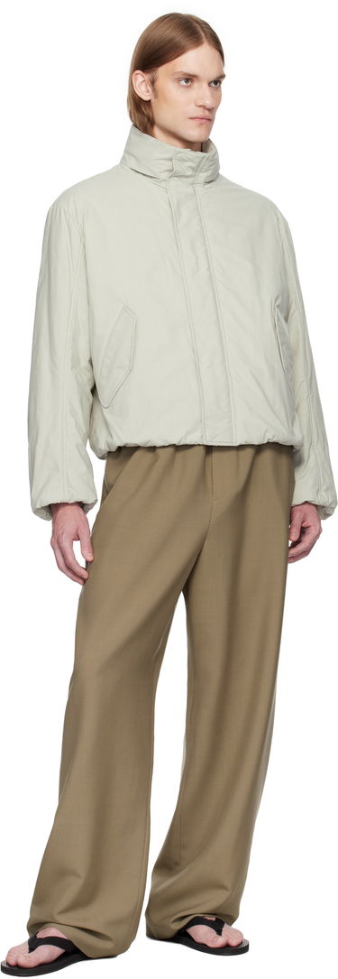 Hlače The Row The Row Donatello Wide-Leg Trousers Bež | 657-W3602, 3