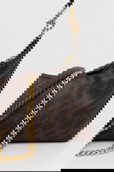 Torba za čez ramo Coach Juliet Monogram Crescent Shoulder Bag Rjava | CAM26, 2