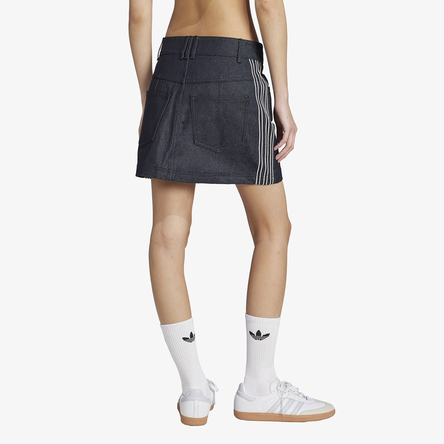 Krila adidas Originals Denim Skirt Modra | JJ3147, 1