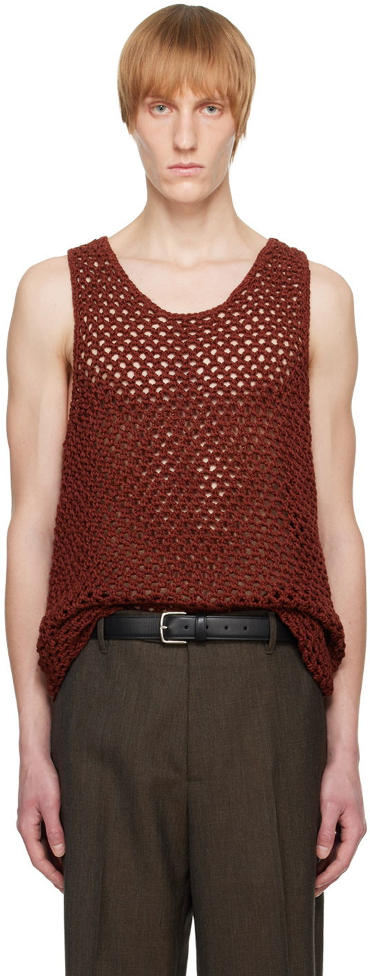 Majica brez rokavov The Row Knitted Tank Top Rdeča | 449-Y156