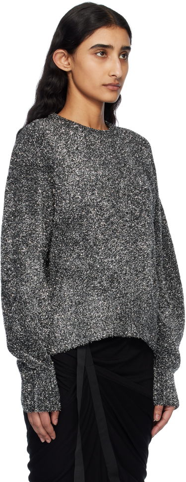 Pleteni pulover Helmut Lang Helmut Lang Apex Lurex Crew Sweater Kovinski | O10HW706, 1