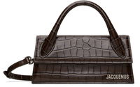 Jacquemus 'The long Chiquito' Croc-Embossed Top Handle Bag
