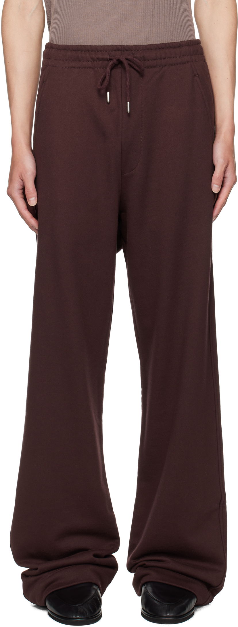 Trenirka Dries Van Noten Dries Van Noten Drawstring Sweatpants Rjava | 252-021156-2611