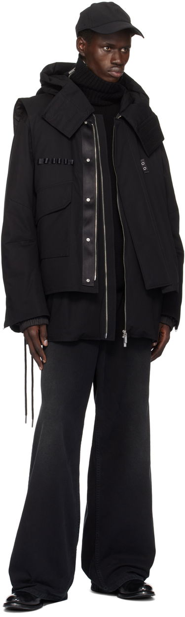 Parka Helmut Lang Helmut Lang Arctic Double Puffer Down Jacket & Vest Črna | O07HM402, 4