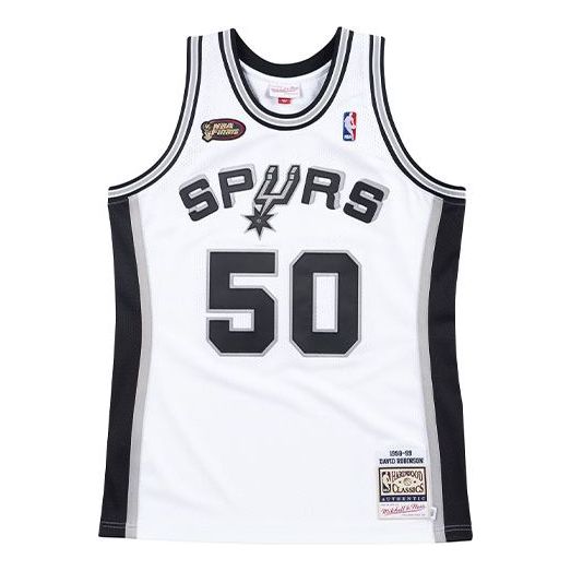 Dres Mitchell & Ness Mitchell & Ness San Antonio Spurs David Robinson Swingman Jersey Bela | AJY4EL18028-SASWHIT98DRB