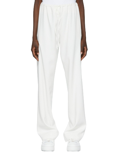 Hlače AMI SSENSE x Palazzo Trousers Bela | SPEUTR200.478