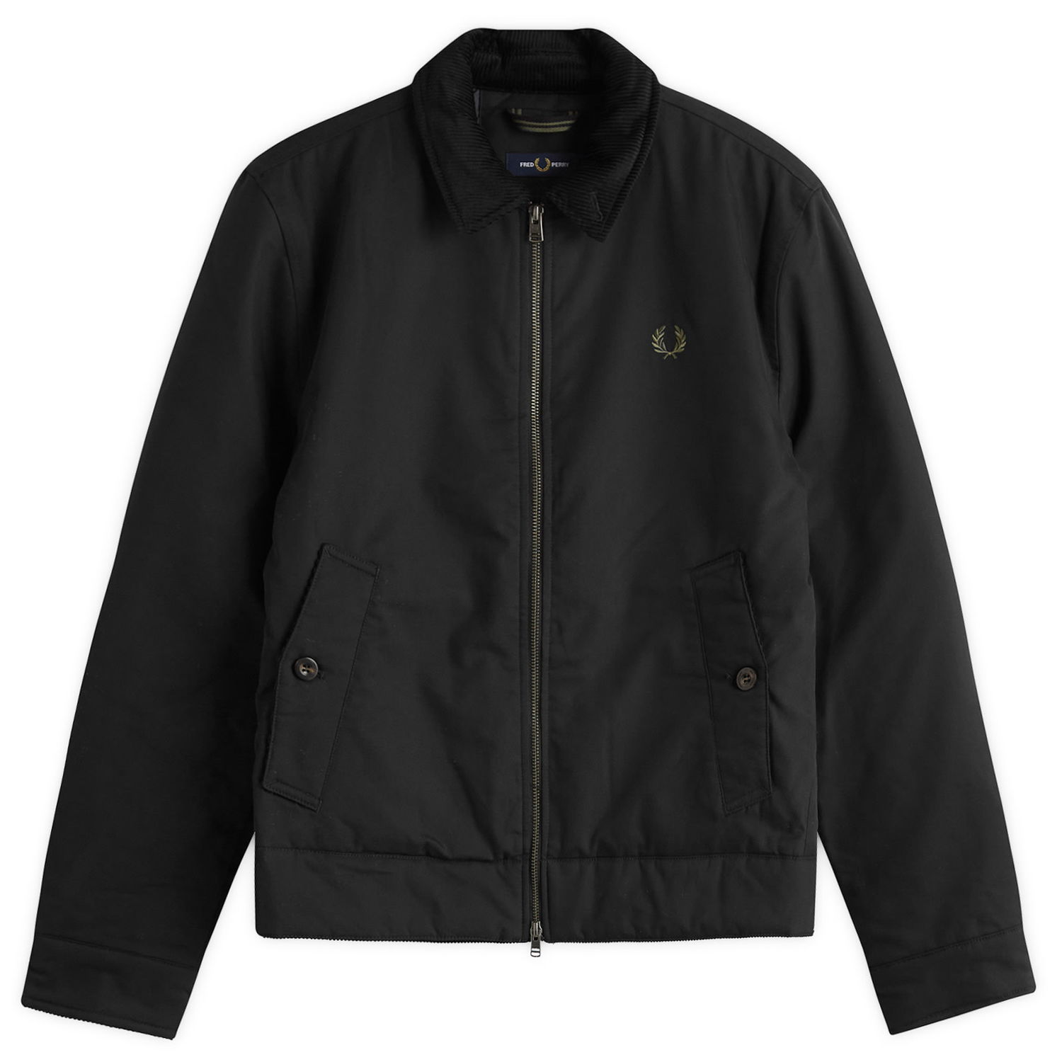 Jakna Fred Perry Cotton Caban Jacket, Size Large Črna | J8535-184, 1
