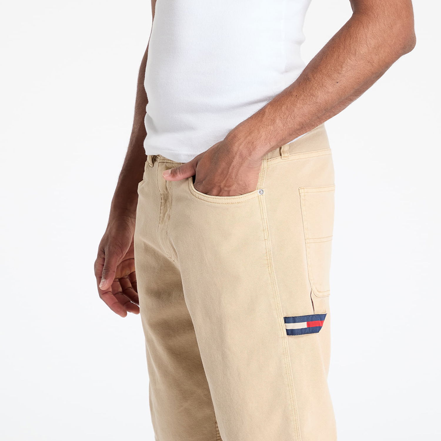 Kratke hlače Tommy Hilfiger Tommy Jeans Jaimie Canvas Cargo Shorts Bež | DM0DM21951 ACT, 1