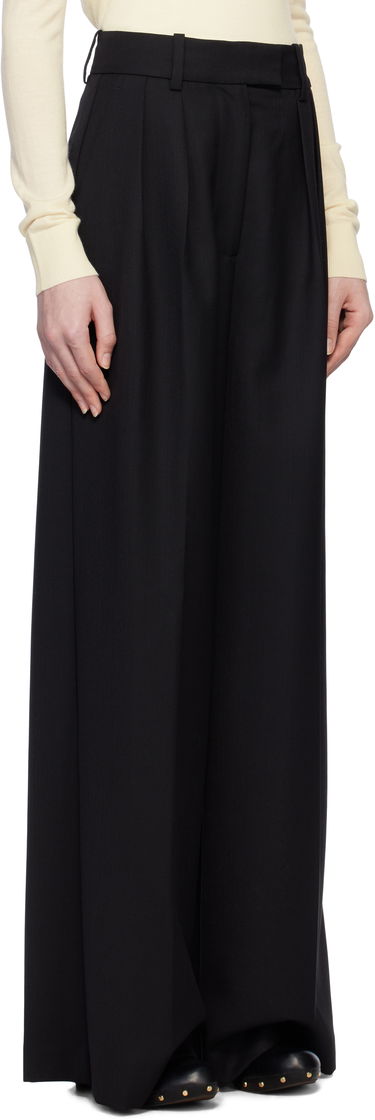Hlače Anine Bing Anine Bing Lou Wide Leg Trousers Črna | A-03-10389-BLK26, 1