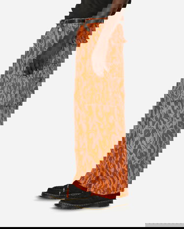 Cargo hlače ERL Flame Print Cargo Pants Oranžna | ERL08P006 1, 2