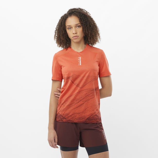 Majica Salomon Salomon S/Lab Ultra Print T-Shirt Oranžna | LC2485500