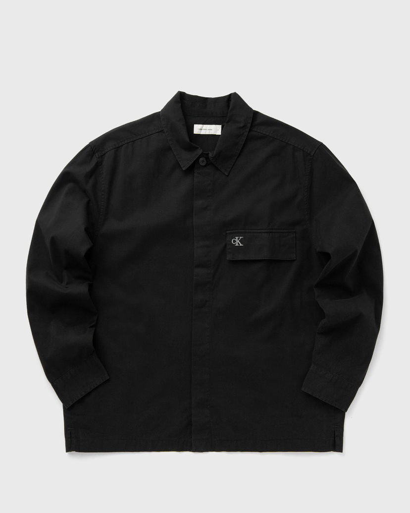 Srajce CALVIN KLEIN Calvin Klein Jeans Clean Cotton Overshirt Črna | J30J326724BEH