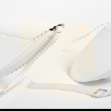 Torba za čez ramo CALVIN KLEIN Calvin Klein Bold Ck Saddle Crossbody Bag Bela | LV04F3221G FUP, 2