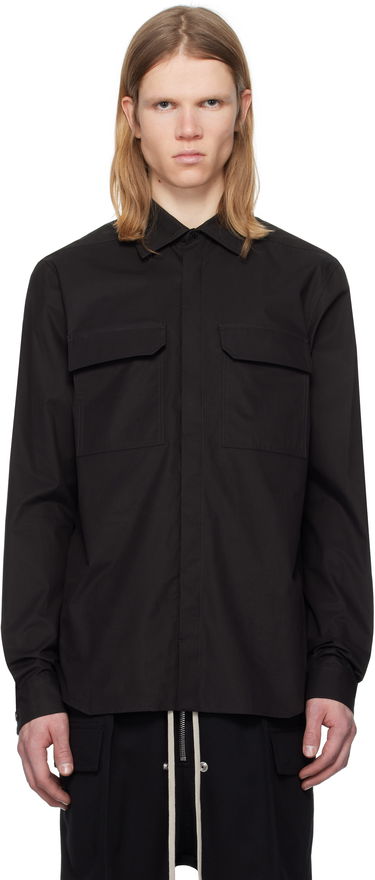 Srajce Rick Owens Rick Owens Hollywood Work Shirt Črna | RU01E5291 P, 0