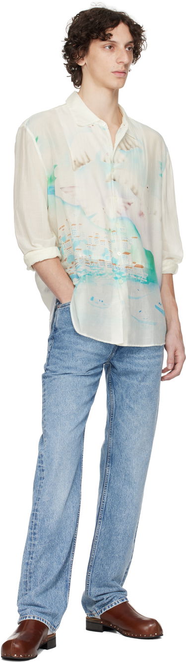 Srajce OUR LEGACY Our Legacy Adorn Print Shirt Bela | M2252AS, 4