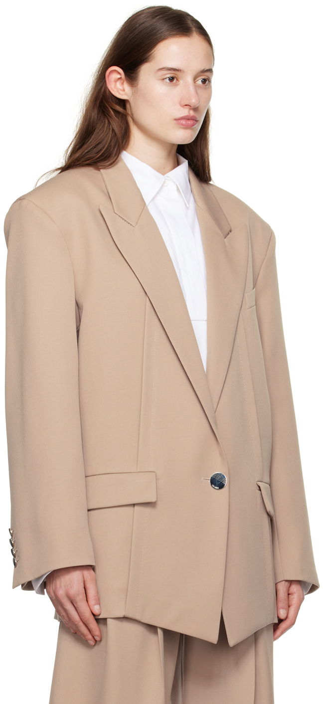 Plašči The Attico Attico Glen Blazer Bež | 241WCG46 W046, 1