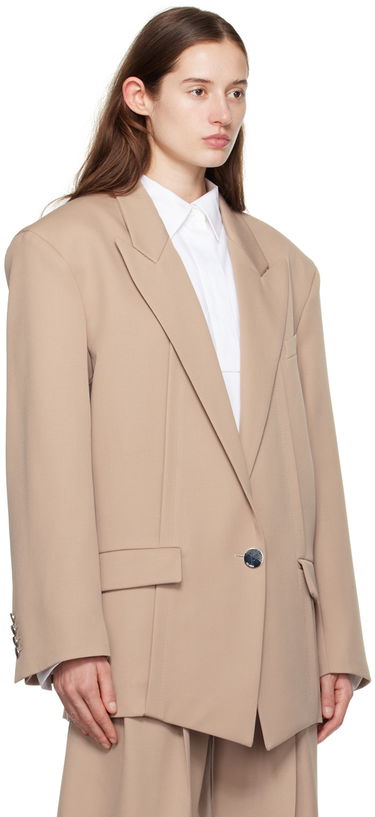 Plašči The Attico Attico Glen Blazer Bež | 241WCG46 W046, 1