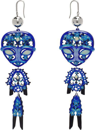 Uhani Tory Burch Tory Burch Alien Drop Earrings Modra | 173637-400, 0