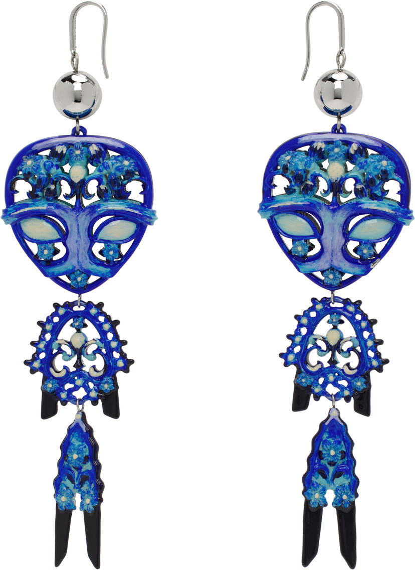 Uhani Tory Burch Tory Burch Alien Drop Earrings Modra | 173637-400