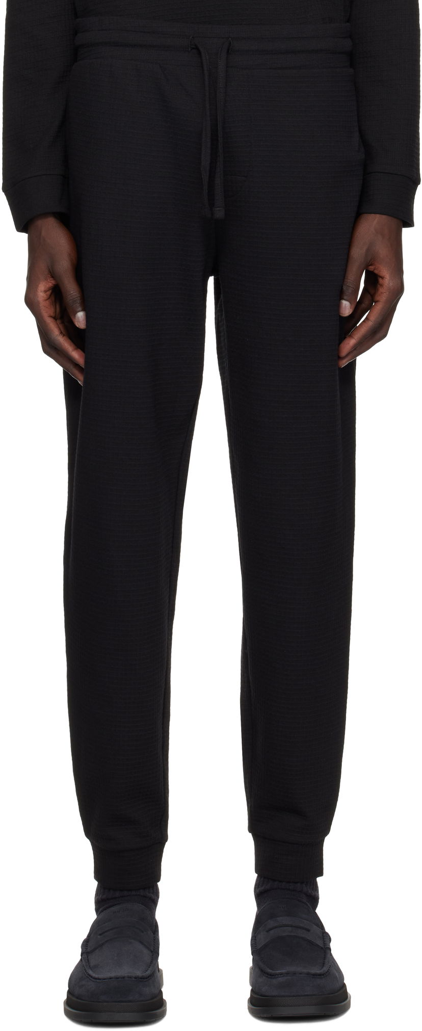 Trenirka BOSS Hugo Embroidered Logo Sweatpants Črna | 50532012