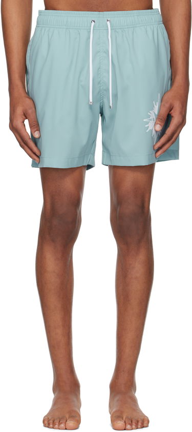 Kopalke AMIRI AMIRI Starburst Swim Shorts Zelena | AMSWTK1032, 0
