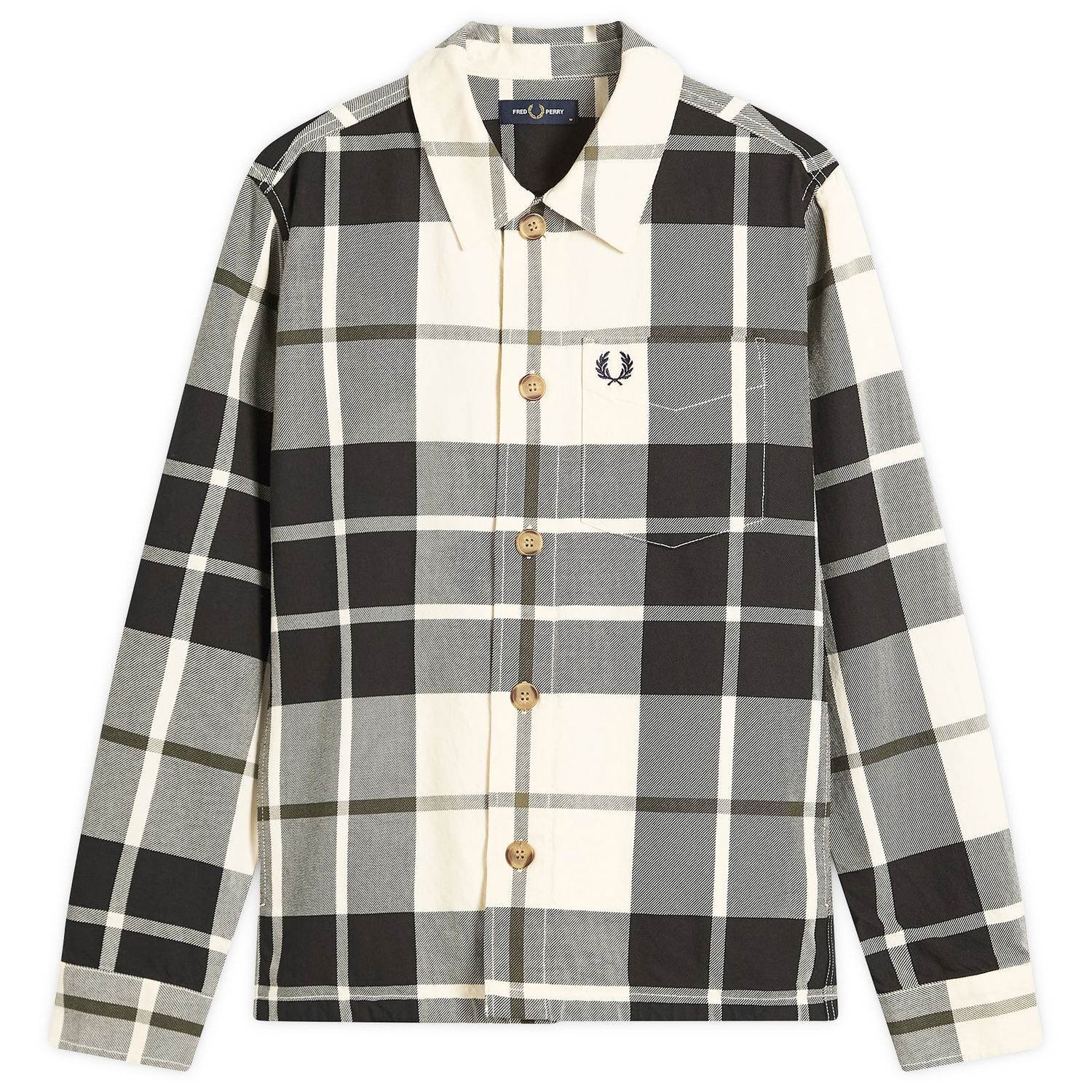 Srajce Fred Perry Fred Perry Tartan Twill Overshirt Večbarvna | M1724-560, 1