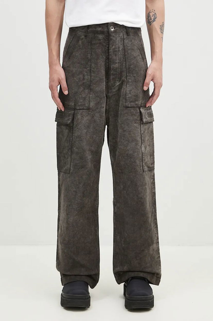Cargo hlače Rick Owens Cargo Trousers Siva | DU02D2354.MO