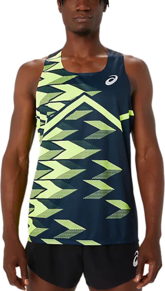 Majica brez rokavov Asics MEN LIGHT GRAPHIC SINGLET Mornarica | 2091a683-410, 0