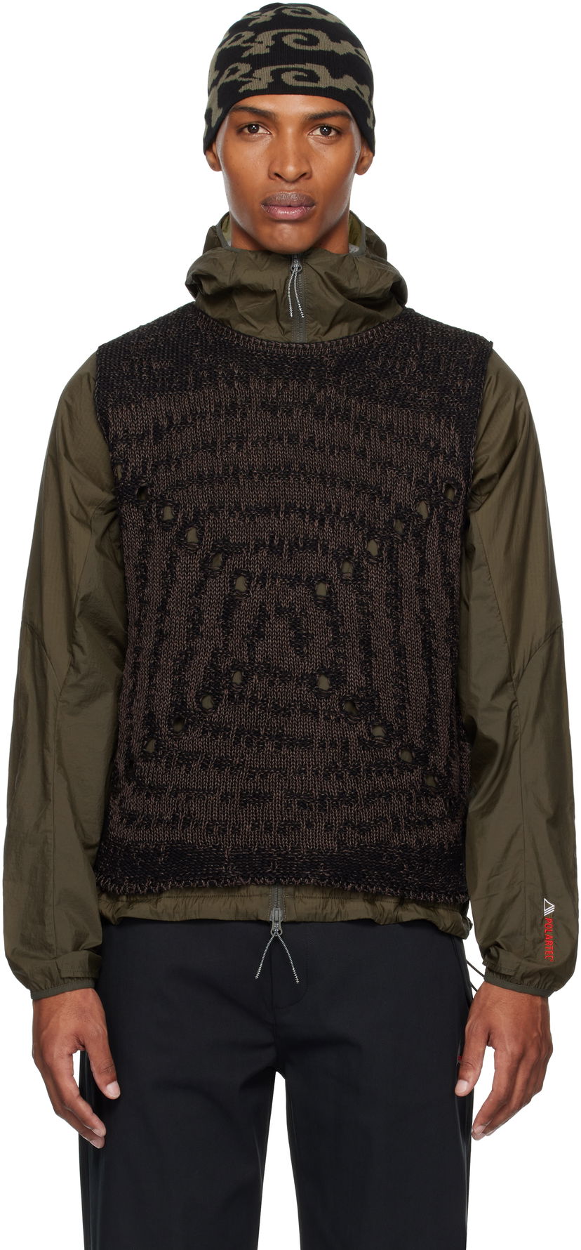 Telovnik ROA ROA Vortex Crewneck Vest Zelena | RBMW0374YA41