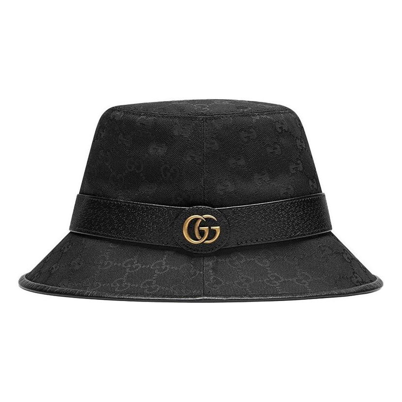 Klobuk Gucci GG Canvas Bucket Hat with Double G Črna | 576587-4HG53-1060