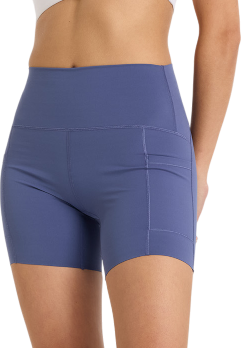 Kratke hlače New Balance Sleek Pocket High Rise Short 6" Modra | ws51271-dre, 0