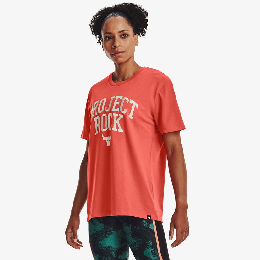 Majica Under Armour Project Rock Heavyweight Campus T-Shirt Rdeča | 1377449-872