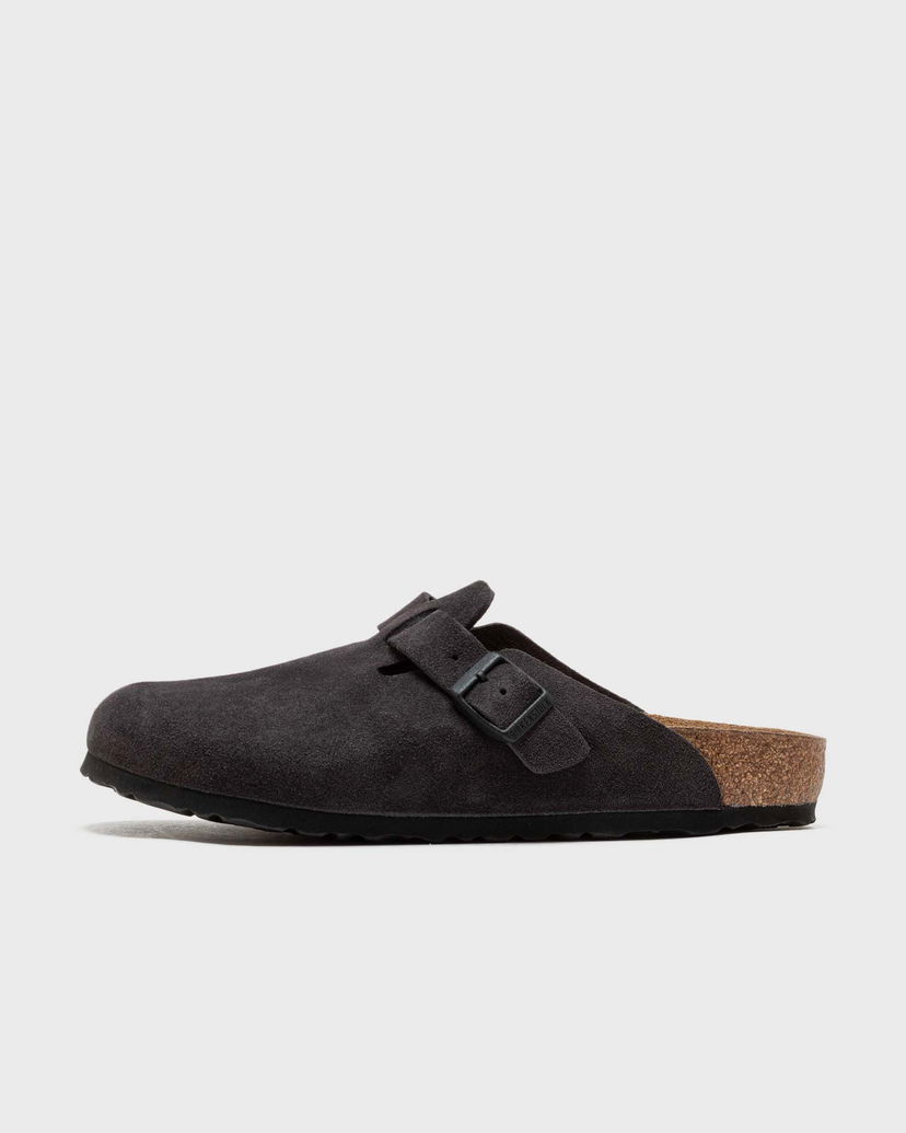 Superge in čevlji Birkenstock Boston Suede Leather Črna | 1028602